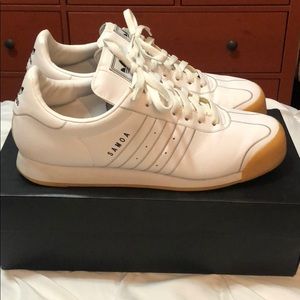 Addidas Samoa Men’s size 12.  White with gum tips